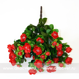 искусственные цветы азалия цвета красный 4