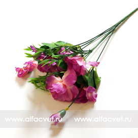 искусственные цветы азалия цвета фиолетовый 7