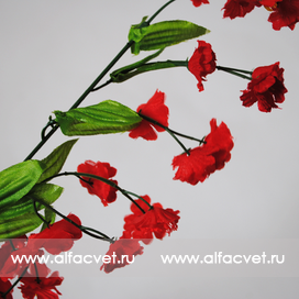 искусственные цветы гипсофила цвета красный 4
