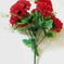 искусственные цветы букет хризантем цвета красный 4