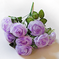 искусственные цветы букет камелий цвета светло-сиреневый 43