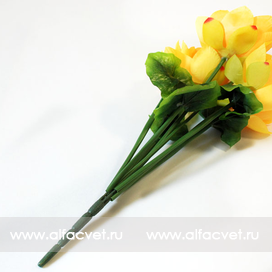искусственные цветы лотос цвета желтый 1