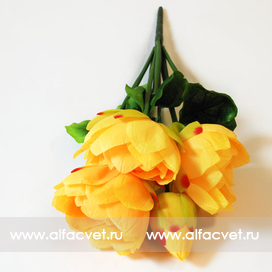 искусственные цветы лотос цвета желтый 1