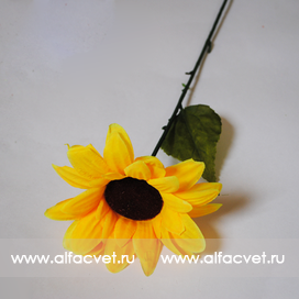 искусственные цветы подсолнух цвета желтый 1