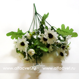 искусственные цветы букет ромашек цвета белый 6