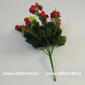 искусственные цветы розы цвета красный 4