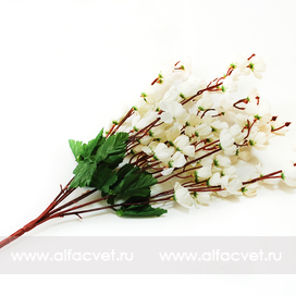 искусственные цветы сакура цвета белый 6