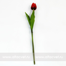 искусственные цветы тюльпан цвета красный 4