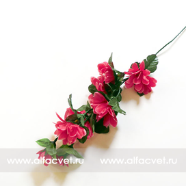 искусственные цветы ветка ромашек цвета малиновый 11